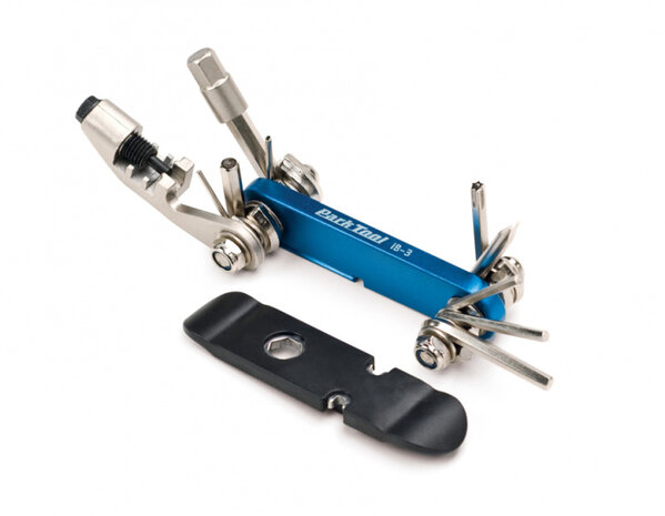 multitool IB-3 9 x 4 cm staal blauw 14-delig