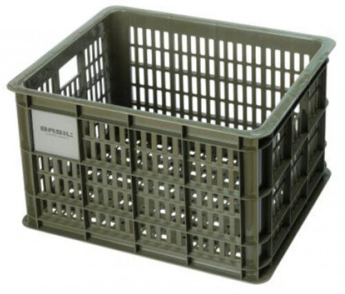 fietskrat 17,5 liter 29 x 39,5 cm mosgroen - 21082