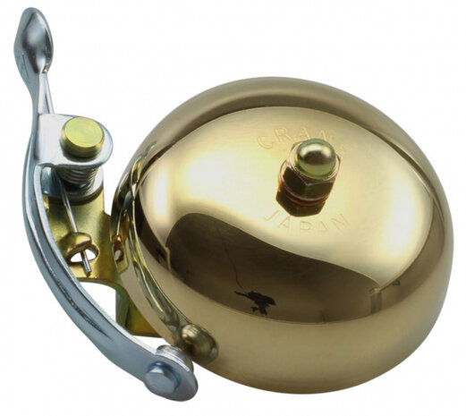 fietsbel Suzu 6,5 x 4,5 cm staal goud