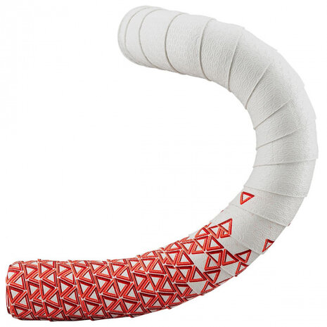 stuurtape 200 x 3 cm EVA/PU 2,5 mm wit/rood 3-delig