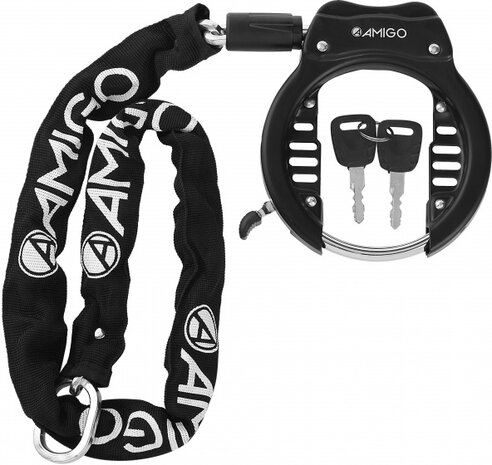 ringslot 14631 met insteekketting CRL100 zwart