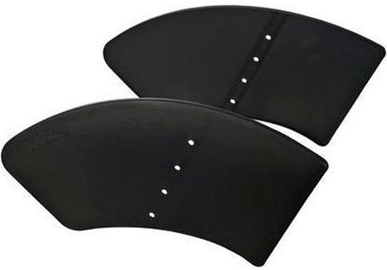 voetbeschermingsplaten Maxi zwart 2 stuks