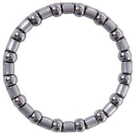 balhoofdkogelring Nexus 7 staal 3/16 x 16 zilver