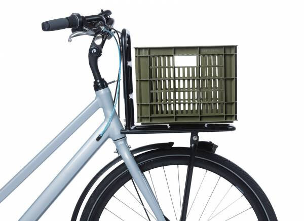 fietskrat 27 liter 40 x 25 x 34 cm legergroen