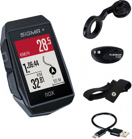 fietscomputer Rox 11.1 EVO 6,6 cm 1000 mAh zwart/zwart