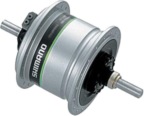 naafdynamo rollerbrake 36G 6V 100 mm aluminium zilver