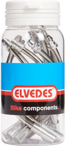 kabelbochten v-brake 130&ordm; 5 mm RVS zilver 10 stuks