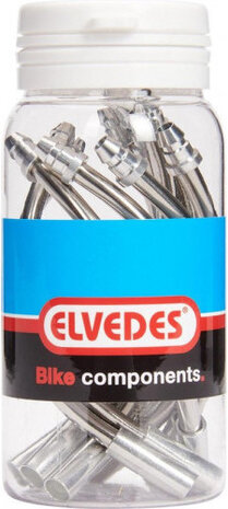 kabelbochten v-brake 110&ordm; 5 mm RVS zilver 10 stuks