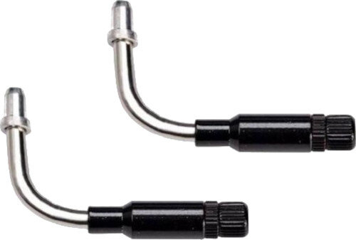 kabelbochten v-brake 90&ordm; RVS zilver/zwart 2 stuks