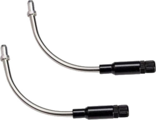 kabelbochten v-brake 90&ordm; RVS zwart/zilver 2 stuks