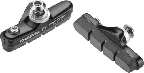 remblokken 55 mm rubber/aluminium zwart 2 stuks
