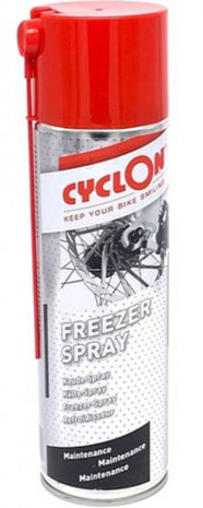 spray Freezer 500 ml aluminium zilver/rood