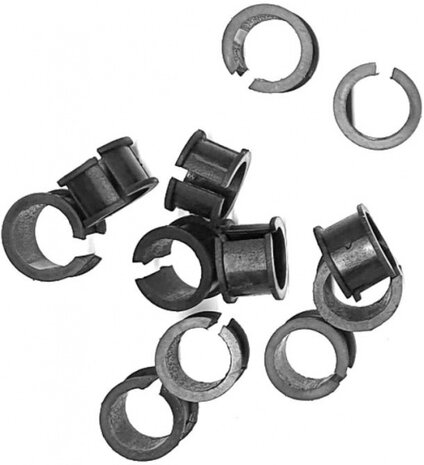 opvulrubbers universeel 17 x 12 mm zwart 25 stuks