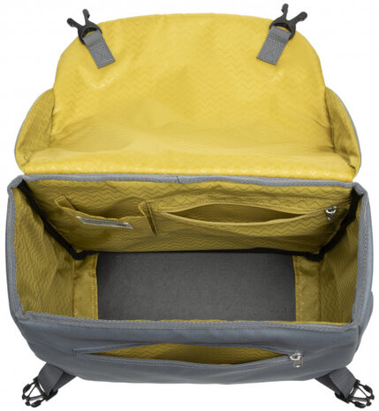 pakaftas Mondi Joy Quilted 18,5 liter grijs/geel