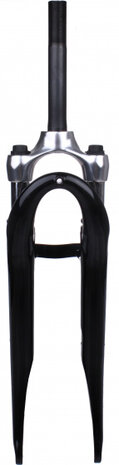 voorvork verend 28 inch 171 mm staal zwart