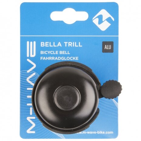 fietsbel aluminium rechtshandig 53 mm zwart
