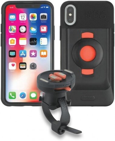 fietshouder met hoes FitClic Neo iPhone X/XS