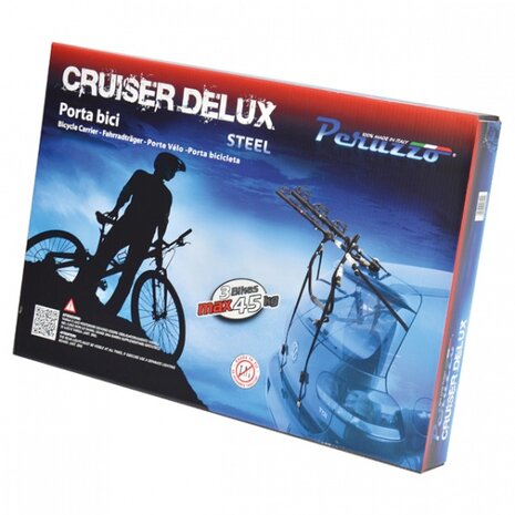 fietsendrager Cruiser Deluxe 3 fietsen zwart