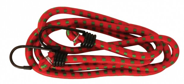 bagagebinder met haken &Oslash;10 mm rood 150 cm