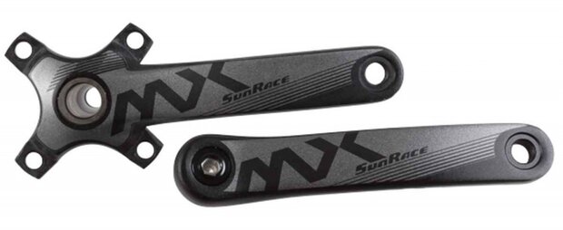 crankset Fcmx00 175 mm 10-12S zwart 2-delig