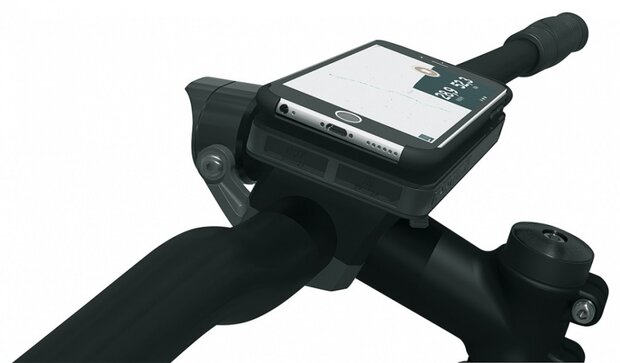 telefoonhouder Compit Plus 22,2 - 25,4 - 31,8 mm zwart