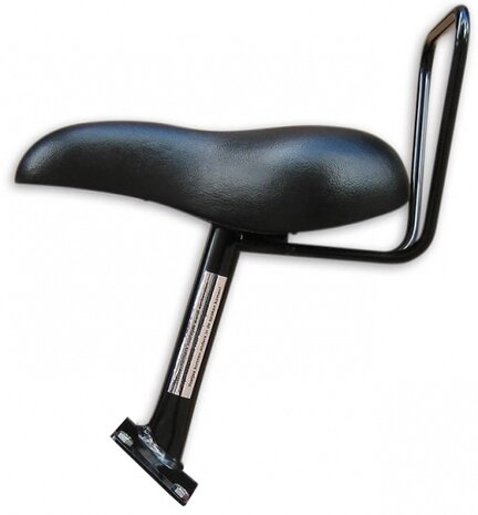 fietszitje damesfiets dubbele stang zwart - model 1