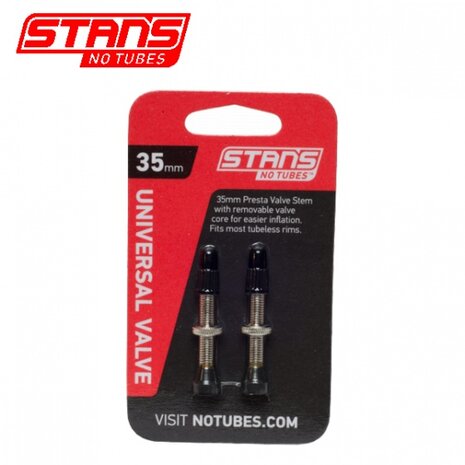 universeel tubeless ventiel Stans 35 mm 2 stuks