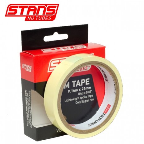 zelfklevend velglint Rimtape 21 mm x 9 m geel per rol