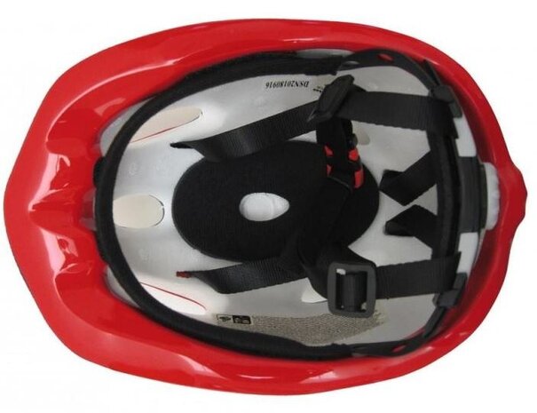 fietshelm Casco junior 52-56 cm rood/zwart