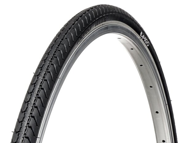 Buitenband Ortem Jambo 27 x 1 1/4 (32-630) reflectie zwart