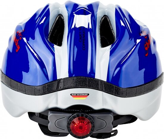 fietshelm Meggy Sharky jongens blauw/wit maat 46-51 cm