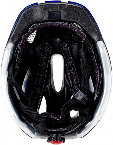 fietshelm Meggy Sharky jongens blauw/wit maat 49-55 cm
