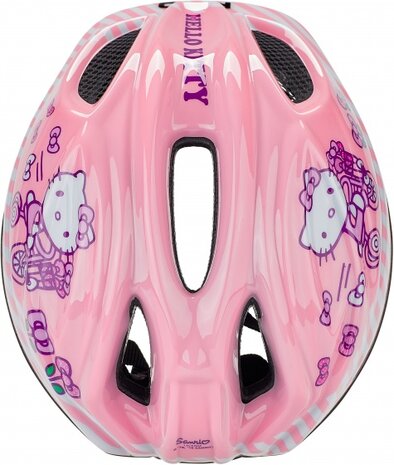 fietshelm Meggy Hello Kitty meisjes roze maat 49-55 cm