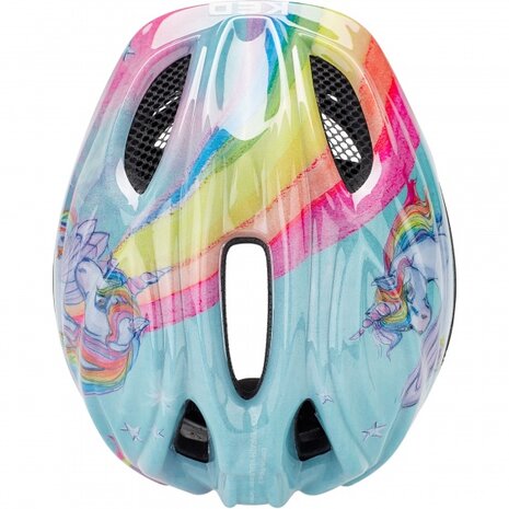 fietshelm Meggy Eenhoorn meisjes lichtblauw maat 44-49 cm
