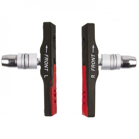 remblokken V-brake 72 mm zwart/zilver