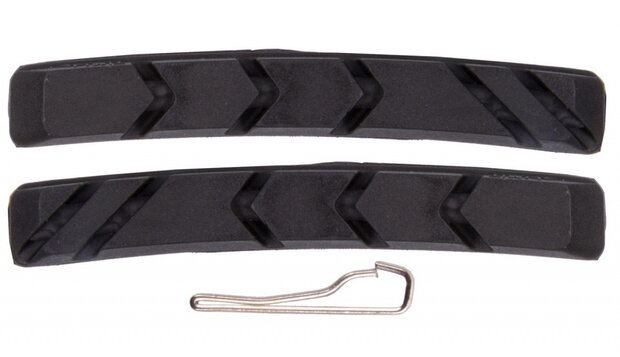 remblokrubbers V-brake 72 mm zwart
