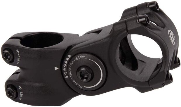 stuurpen voorbouw verstelbaar Octopus 2 28,6/75/31,8 mm zwart