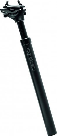 verende zadelpen SP-10.0 30,9 x 350 mm 15 mm offset zwart
