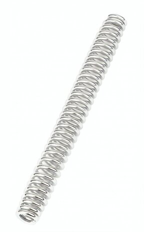 zadelpenveer voor Cushy/Glide staal 120 kg zilver