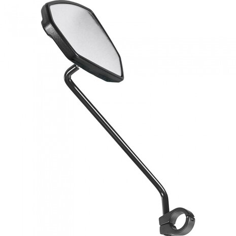 spiegel M-77L met lange arm links aluminium zwart