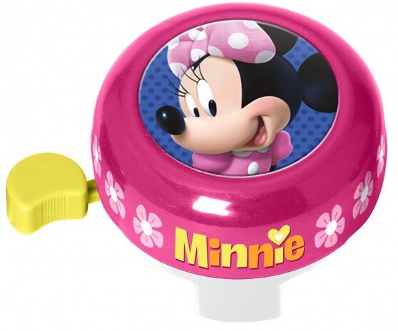 fietsbel Minnie Mouse 60 mm roze