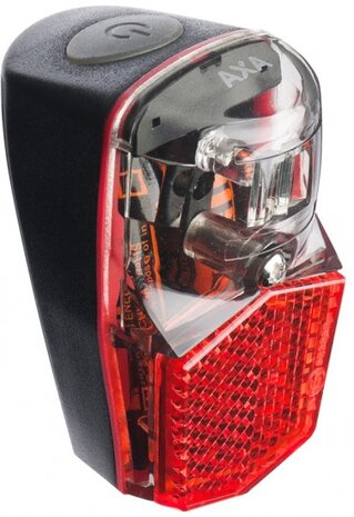 achterlicht Run Compact batterij led 62 x 37 mm zwart