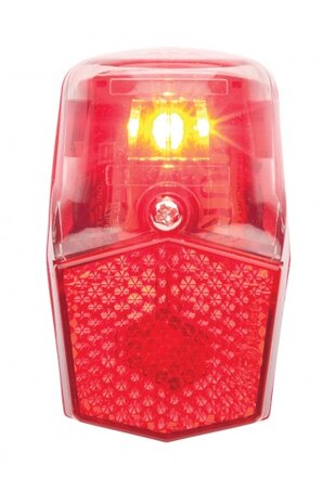 achterlicht Run Compact batterij led 62 x 37 mm zwart