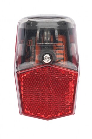 achterlicht Run Compact batterij led 62 x 37 mm zwart