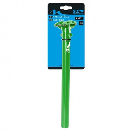 zadelpen A350L 31.6 x 350 mm aluminium groen