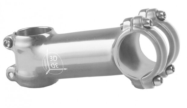 stuurpen voorbouw vast 28,57/110/31,8 mm 7&deg; zilver