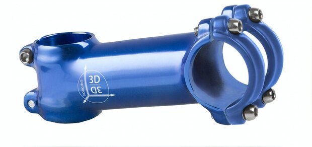 stuurpen voorbouw vast 28,57/90/31,8 mm 7&deg; blauw