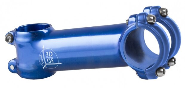 stuurpen voorbouw vast 28,57/100/31,8 mm 7&deg; blauw