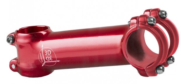stuurpen voorbouw vast 28,57/110/31,8 mm 7&deg; rood