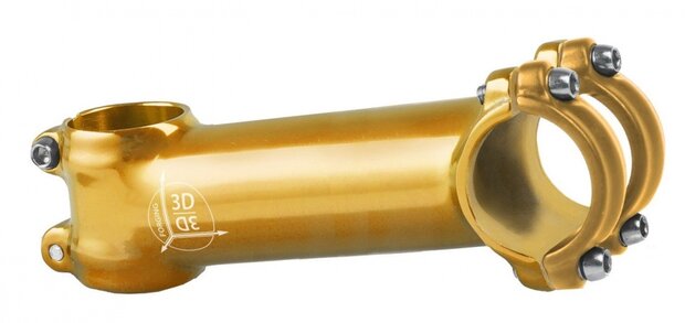 stuurpen voorbouw vast 28,57/110/31,8 mm 7&deg; goud